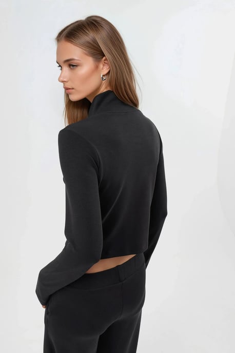 Körpernahe Strickjacke mit Reißverschluss - Image 2