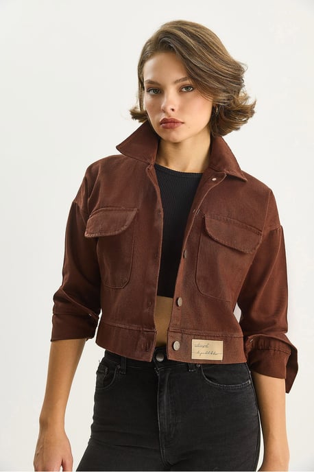 Gabardine-Knopfjacke - Image 2