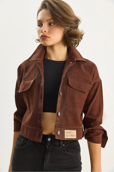 Gabardine-Knopfjacke - Image 4