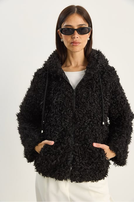 Hooded Fleece Mantel - Image 2