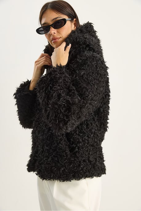 Hooded Fleece Mantel - Image 4