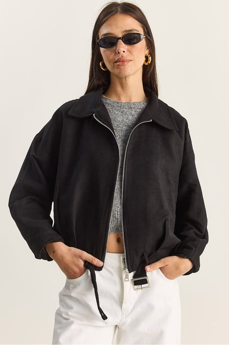 Übergroße Kunstsuede-Jacke - Image 1