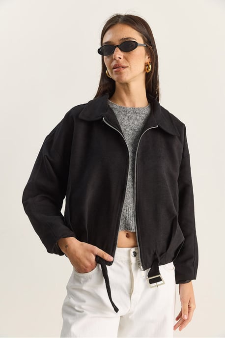 Übergroße Kunstsuede-Jacke - Image 2