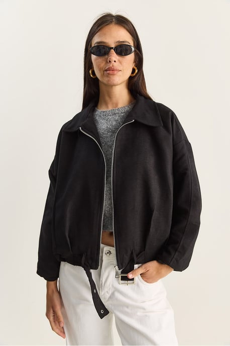 Übergroße Kunstsuede-Jacke - Image 3