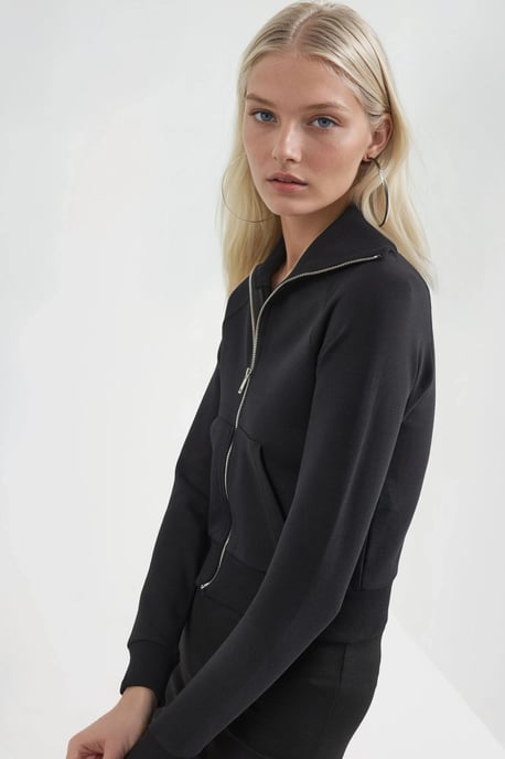 Reißverschluss-Baumwolljacke mit Taschen - Image 2