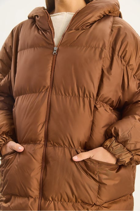 Kapuzenshirt Übergroße Dicke Pufferjacke - Image 6