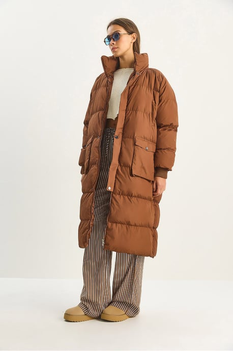 Übergröße Langer Puffer-Mantel - Image 2