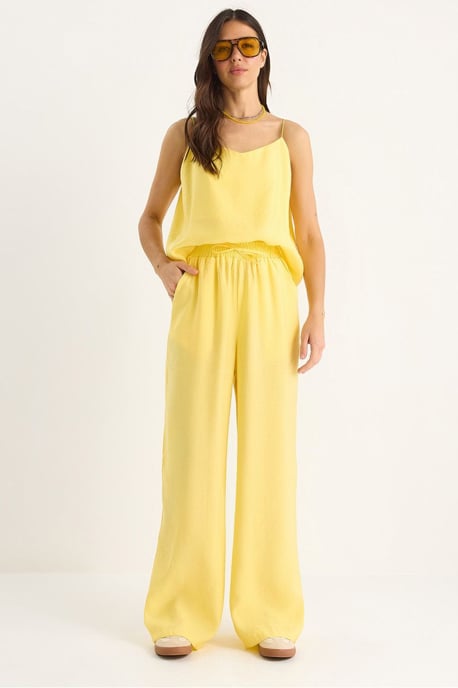 Ärmelloses Top und weit geschnittene Hose Set - Image 1