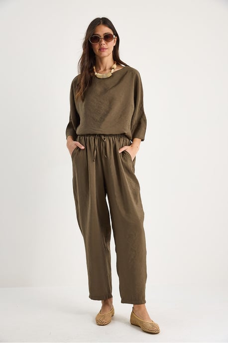 Übergröße Bootsausschnitt Polyester Zweiteiliges Set - Image 3