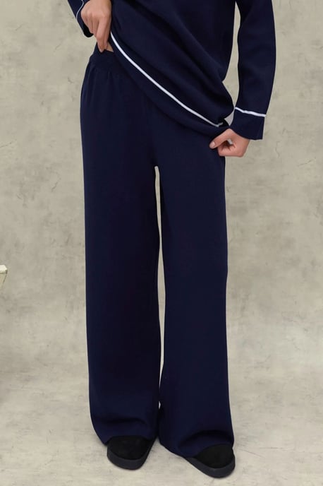 Knopf Detail Pulli & Weite Hose Set - Image 6