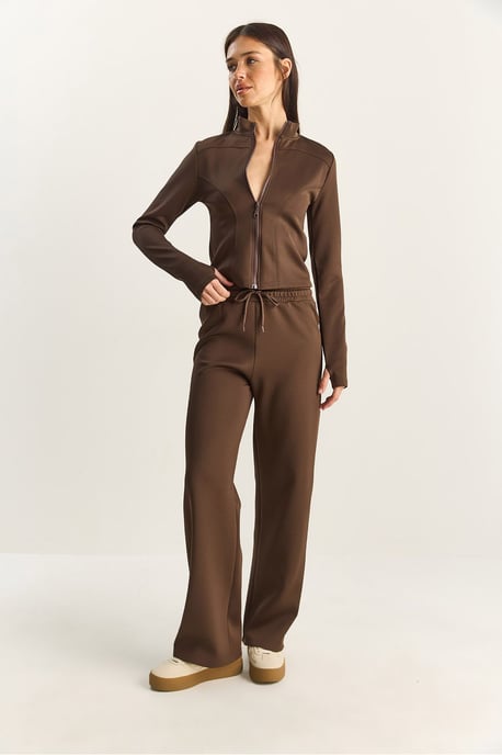 Jacke und gerade geschnittene Hose Zwei-Teiler Set - Image 2