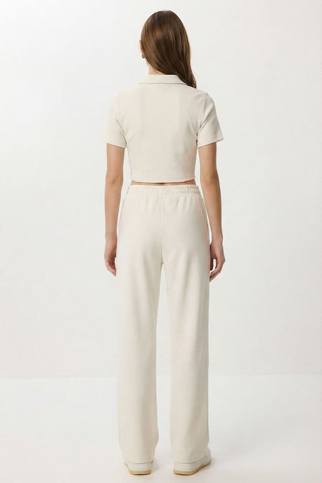 Hochtaillierte weite Bein Hose & Jacke Ko-Ord Set - Image 6