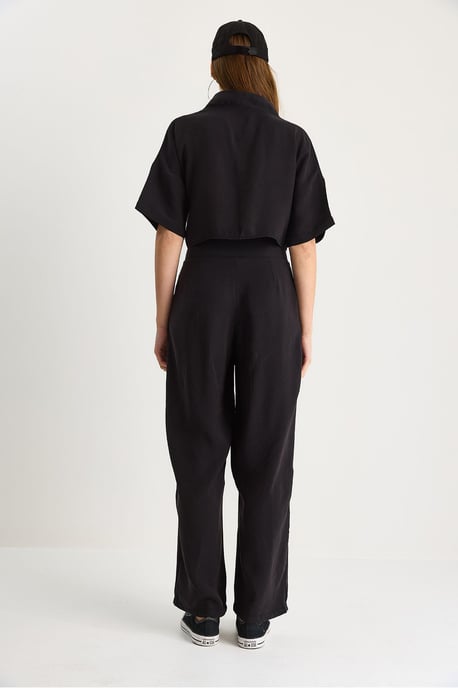 V-Ausschnitt Strick Zweiteiliges Set mit Weiten Hosen - Image 6
