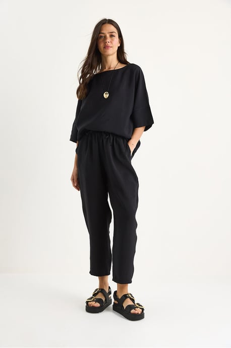 Übergröße Bootsausschnitt Polyester Zweiteiliges Set - Image 3