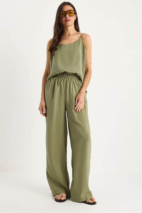 Ärmelloses Top und weite Hose Koord-Set - Image 1