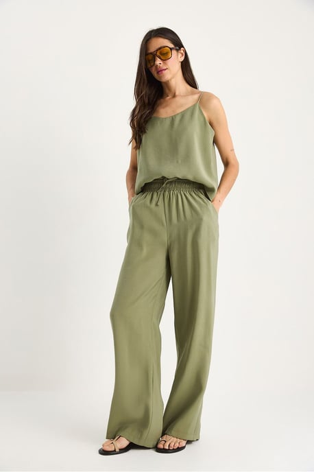 Ärmelloses Top und weite Hose Koord-Set - Image 3
