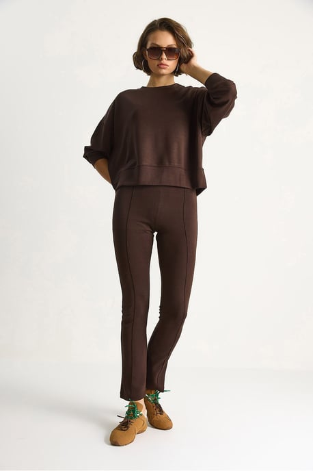 Fitted Langarm-Crewneck-Zweiteiler - Image 4