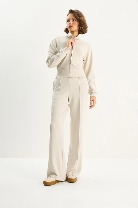 Vollzip Sweatshirt und Hose Zwei-Teiliges Set - Image 4