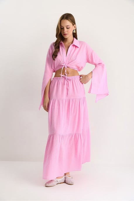 Rüschenshirt-Rock-Zwei-Teile-Outfit Set - Image 2