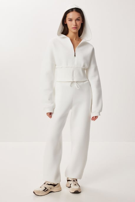 Kapuzensweatshirt und elastische Jogginghose-Set - Image 2