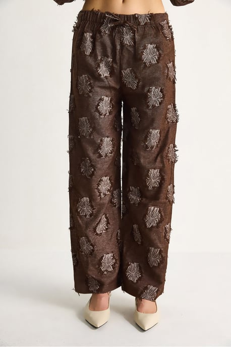Besticktes Übergröße Hemd und Weite Hosen Set - Image 6