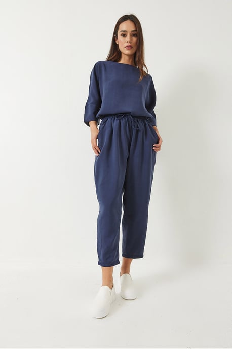 Übergröße Bootsausschnitt Polyester Zweiteiliges Set - Image 3