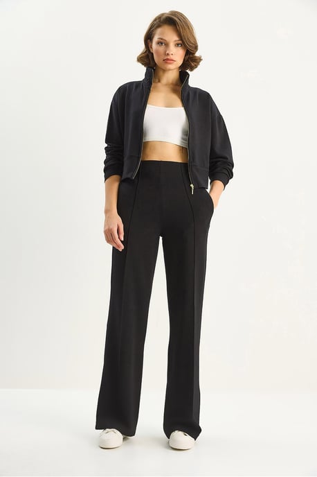 Vollzip Sweatshirt und Hose Zwei-Teiliges Set - Image 4