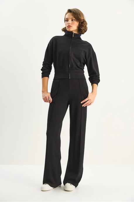 Vollzip Sweatshirt und Hose Zwei-Teiliges Set - Image 5