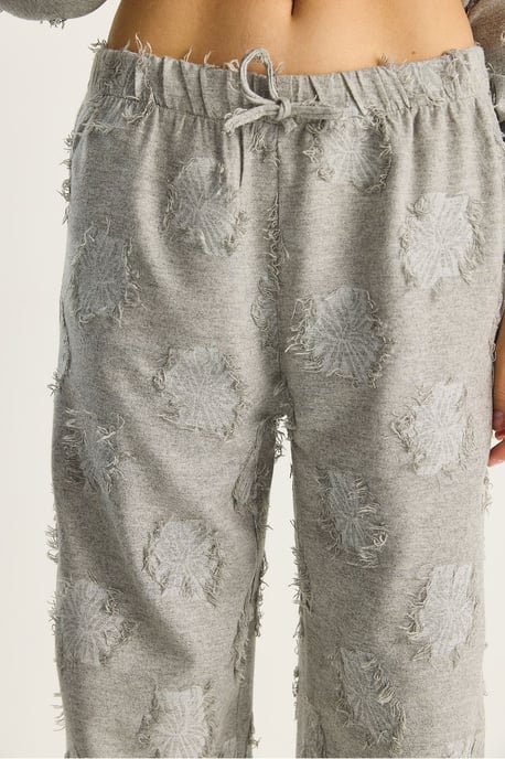 Besticktes Oversized Shirt und weite Hose Co-Ord Set - Image 5