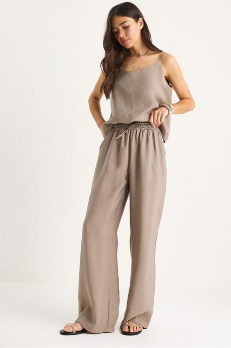 Ärmelloses Top und weite Hosen Set - Image 1