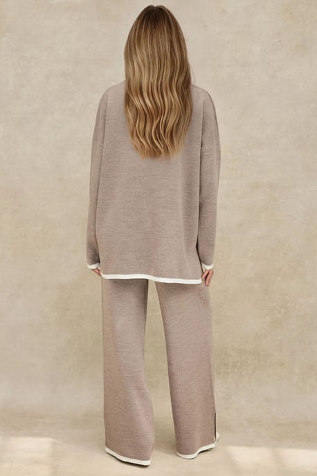 Pullover & Weitgeschnittene Hose Strick Co-Ord-Set - Image 3