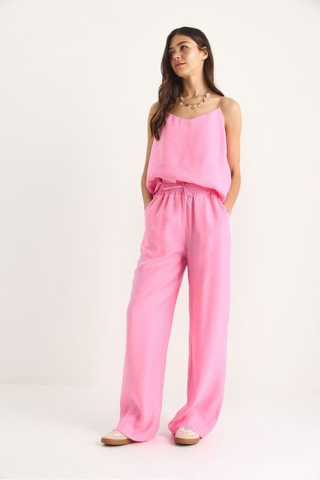 Ärmelloses Trägertop und weite Hose Set - Image 4