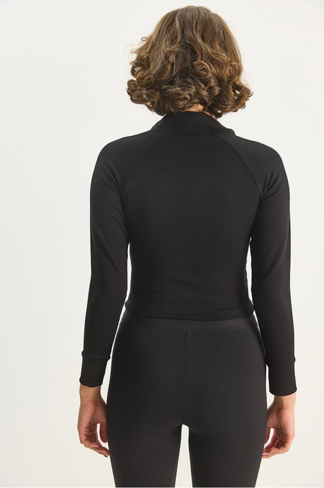 Slim-Fit Strick-Active-Top mit Reißverschluss - Image 6