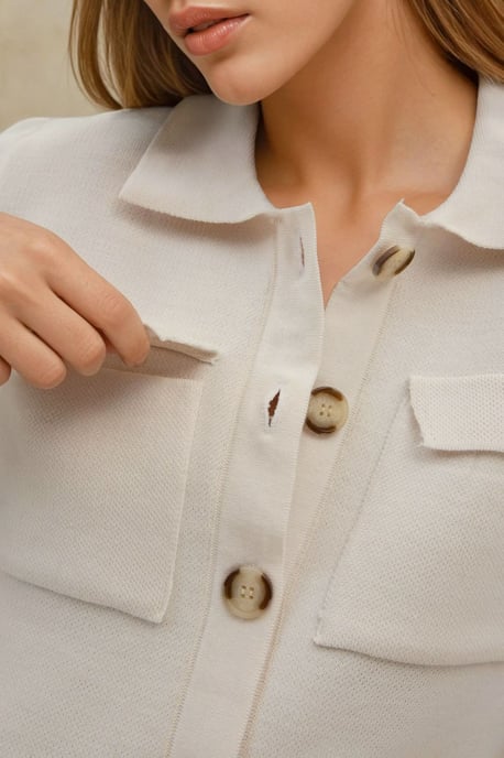 Knopf-Cardigan mit Taschen - Image 3