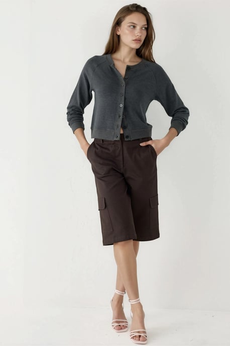 Rundhals-Knopf-Kardigan - Image 4