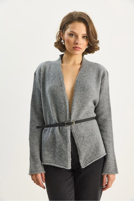 Gürtel-Detaillierter Cardigan - Image 2