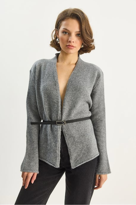 Gürtel-Detaillierter Cardigan - Image 3