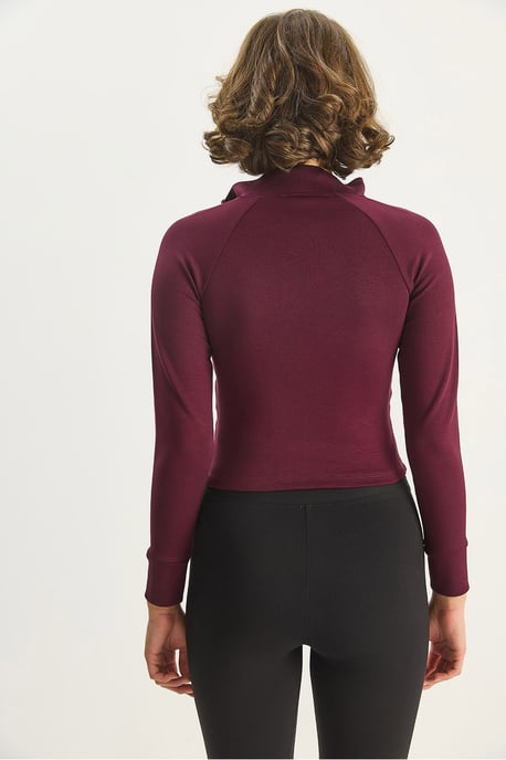 Slim Fit Strick-Active-Top mit Reißverschluss - Image 6