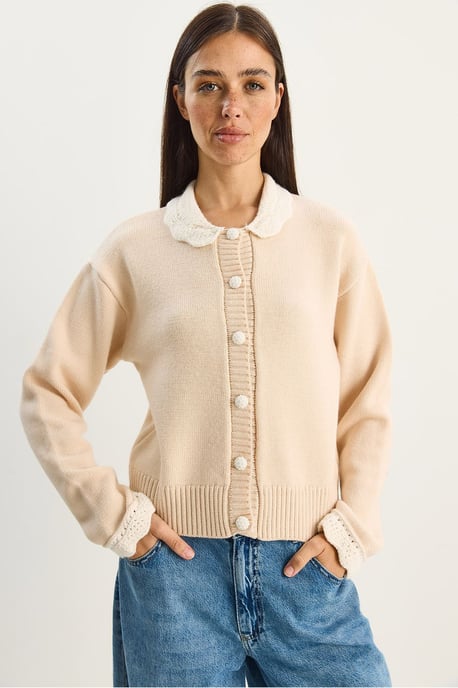 Dicker Rippstrick-Cardigan mit Knopfverschluss - Image 2