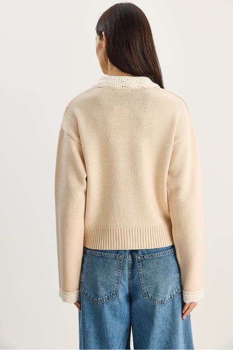 Dicker Rippstrick-Cardigan mit Knopfverschluss - Image 6