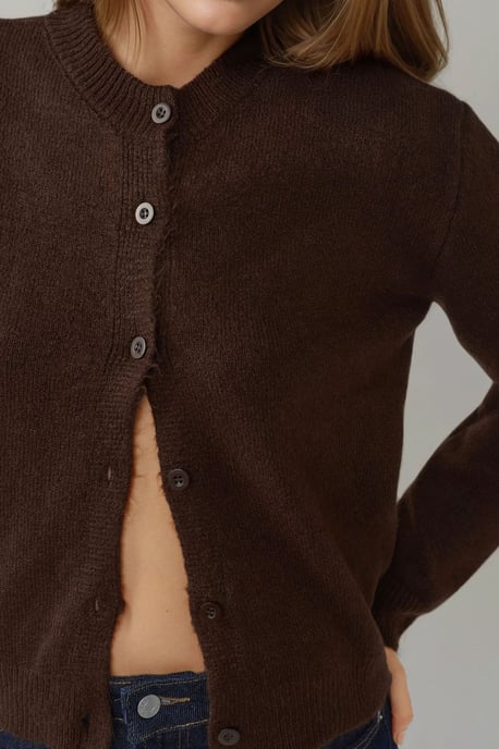 Crew Neck Strickjacke mit weichem Griff - Image 2