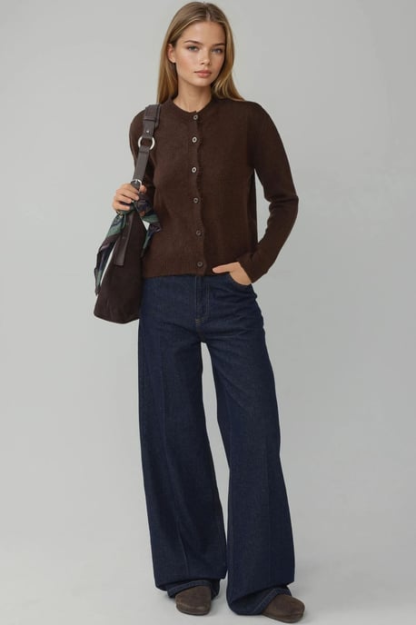 Crew Neck Strickjacke mit weichem Griff - Image 3