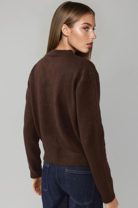 Crew Neck Strickjacke mit weichem Griff - Image 5