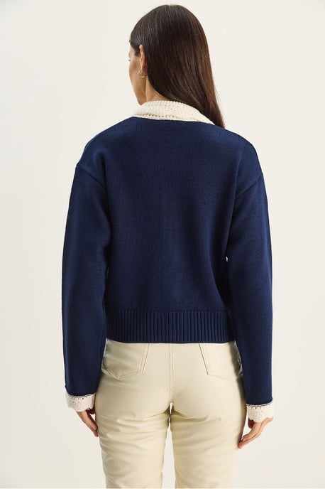 Dicker Rippenstrick-Cardigan mit Knopfverschluss - Image 6