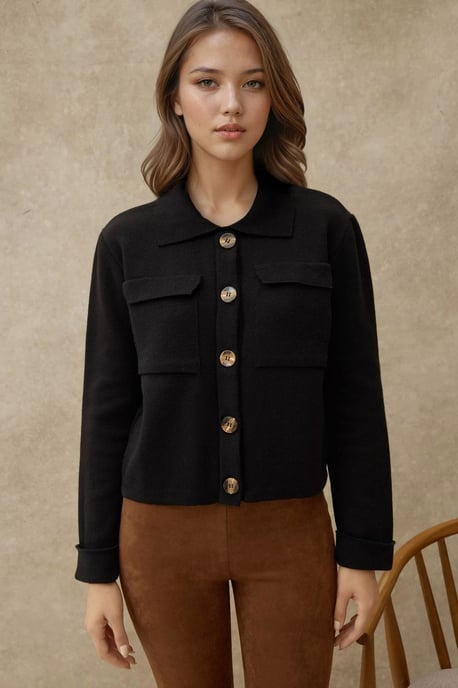 Knopf-Cardigan mit Taschen - Image 5