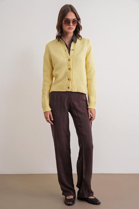 Rippstrick-Button-Cardigan - Image 2