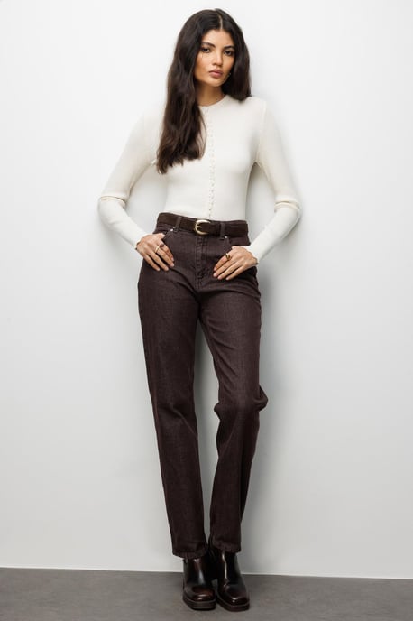 Rippstrick-Knopf-Cardigan - Image 2