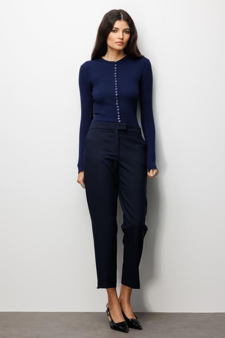 Rippstrick Knopf-Cardigan - Image 2