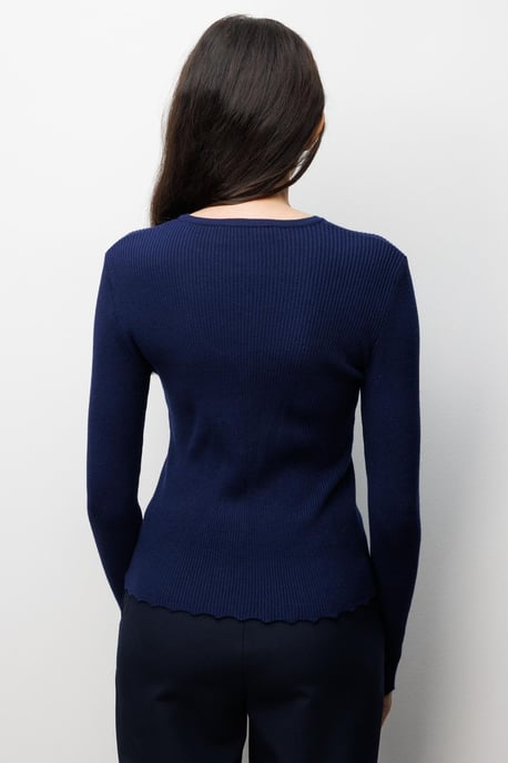 Rippstrick Knopf-Cardigan - Image 4