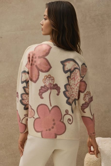 Blumen-Jacquard-Cardigan - Image 5